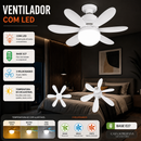 Ventilador de Teto com 3 tipos de Luz e controle remoto